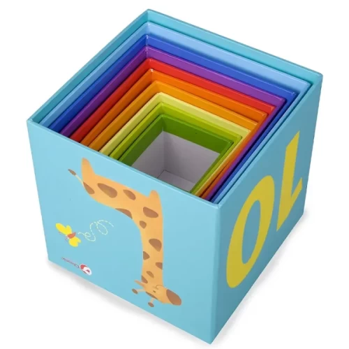 مکعب چیدنی 10 عددی اعداد و اشکال Classic World مدل stacking cubes 3567