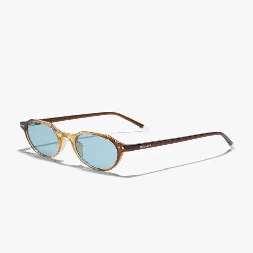 عینک آفتابی دی فرانکلین مدل D.Franklin ULTRA LIGHT S ROUND / TRANS BROWN - TRANS BLUE - Image 4
