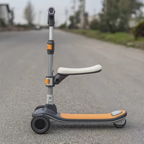 اسکوتر کودک تاشو نشیمن دار رنگ مشکی کد P/ZG612/A