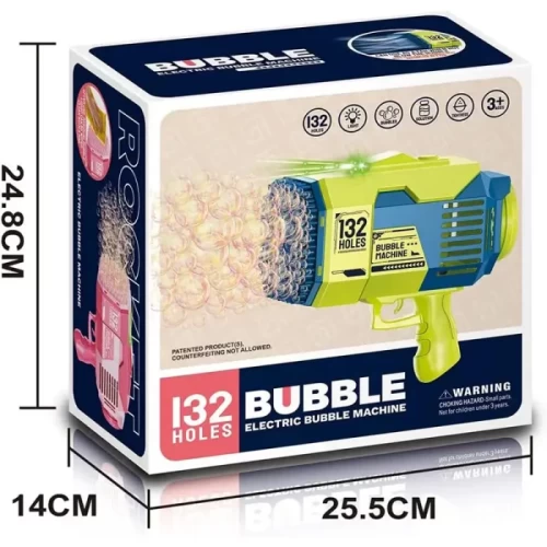 اسباب بازی تفنگ حباب ساز 132 حفره ای کد KB1141