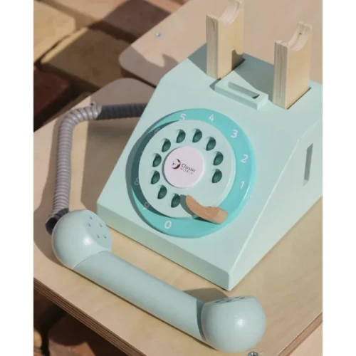 اسباب بازی تلفن چوبی کلاسیک ورلد Classic World Play Telephone کد 50551