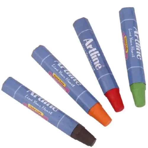 مداد شمعی 12 رنگ آرت لاین ARTLINE کد 44PL12