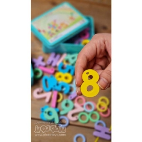 اسباب بازی چوبی نخ و مهره