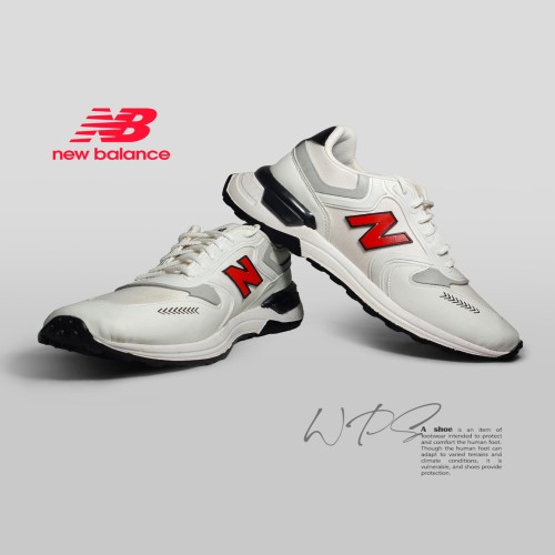 کفش اسپرت مردانه نیوبالانس سفید مشکی مدل 1416