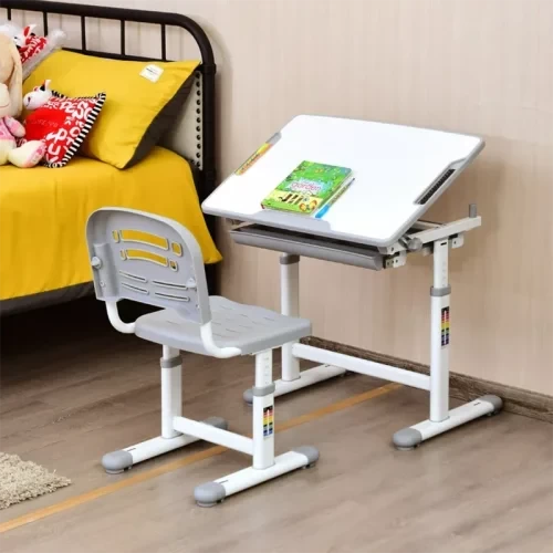 میز تحریر کودک رنگ طوسی
