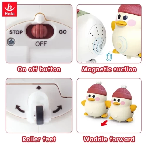 اردک و جوجه موزیکال هولی تویز سنسور دار هولی تویز Huile Toys کد HE9987