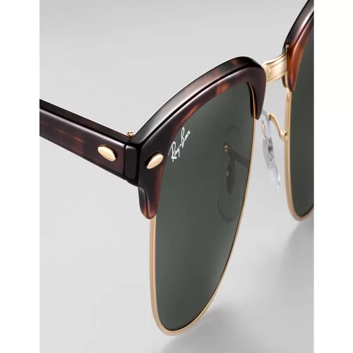 عینک آفتابی RayBan 3016 51 Clubmaster Classic Tortoise Green Classic - Image 4