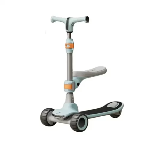 اسکوتر کودک تاشو نشیمن دار رنگ آبی کد P/ZG612/C