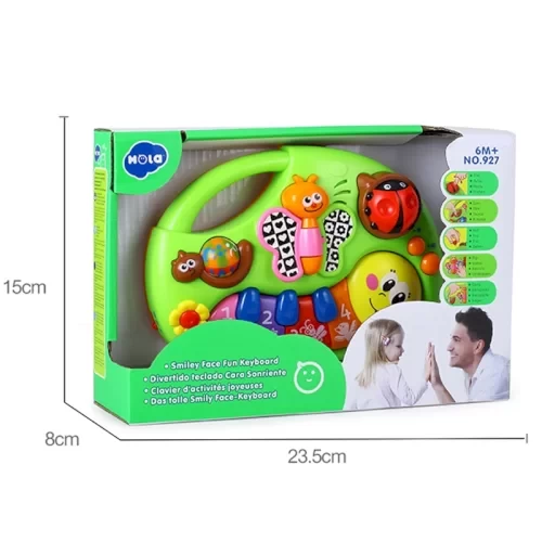 اسباب بازی پیانو موزیکال هولی تویز Huile Toys طرح حشرات