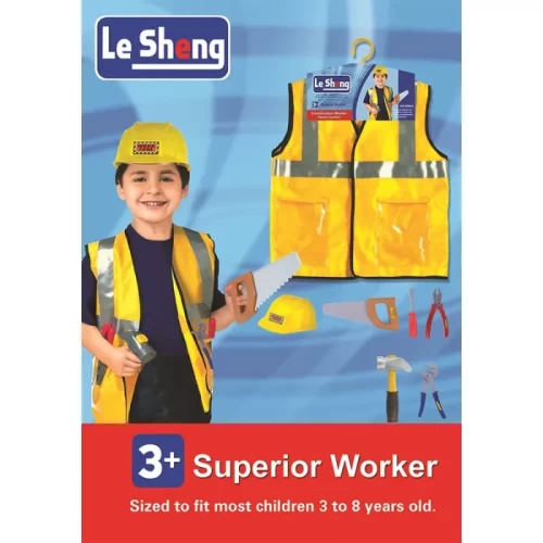 لباس مشاغل کودک مدل معمار کد 0950