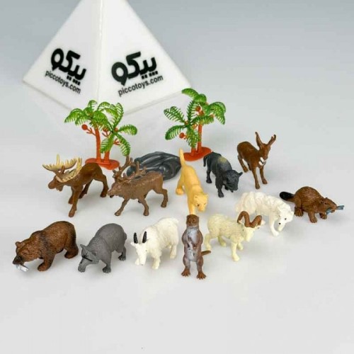 فیگور حیوانات وحشی طرح استوانه ای کد YS2315A