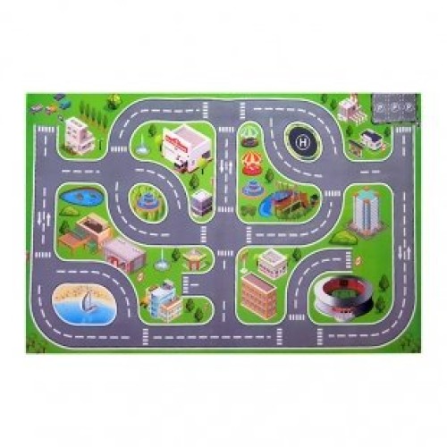 فرش ماشین بازی کودک با ماشین پلیس مدل 23315