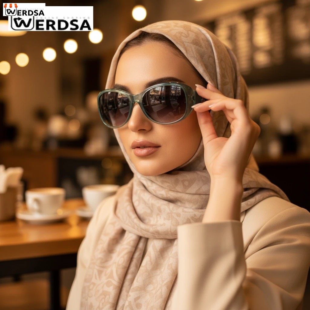 عینک آفتابی زنانه لنز دودی و فریم براق کد 1598 سه تا بخر سه تا ببر