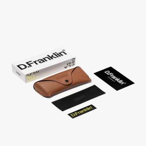 عینک آفتابی دی فرانکلین مدل D.franklin Classic Semi Round / Gold - G15 - Image 10