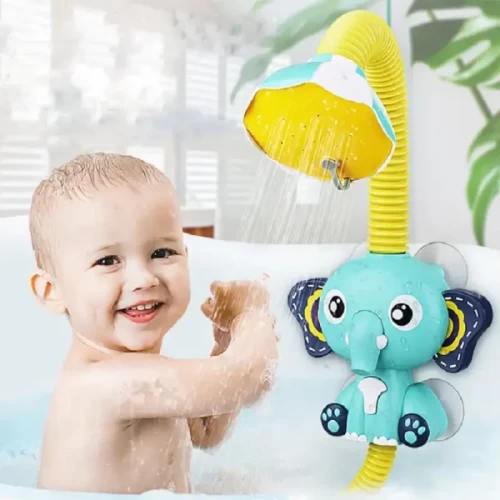 اسباب بازی حمام مدل فیل آب پاش آبی کد 836622A
