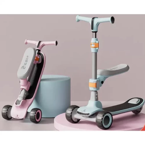 اسکوتر کودک تاشو نشیمن دار رنگ سفید کد P/ZG612/B