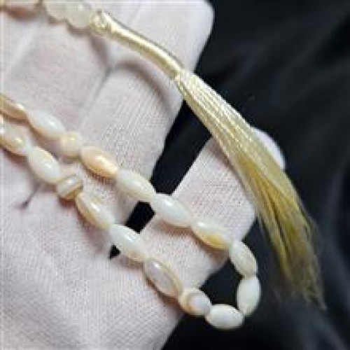 خرید تسبیح 33 دانه صدف طبیعی وردسا