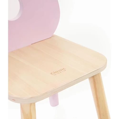 صندلی چوبی کودک کلاسیک ورلد classic world مدل گل کد 60509