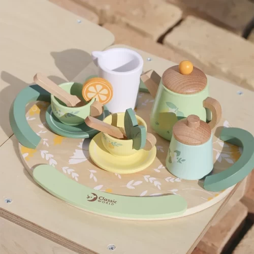 ست عصرانه خوری چوبی کلاسیک ورلد Vintage Afternoon Tea Set classic world کد 50576