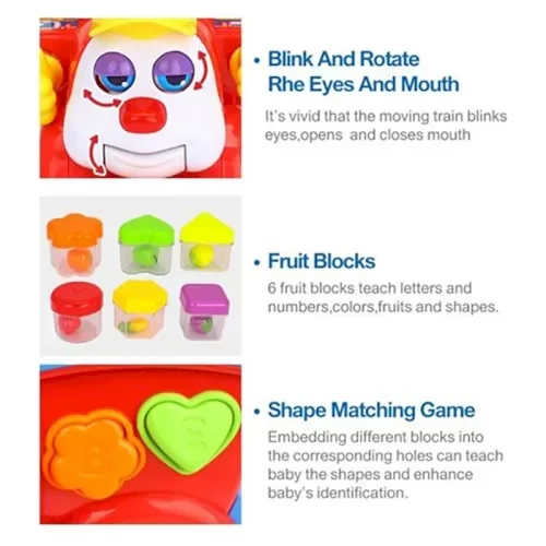 قطار موزیکال 3 در 1 هولی تویز Huile Toys