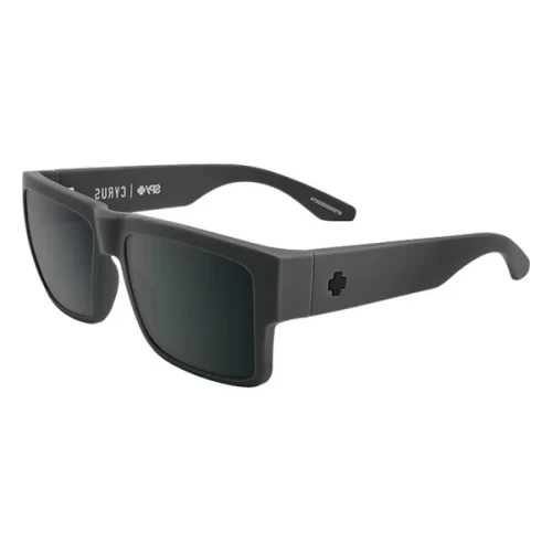 عینک آفتابی اسپای SPY Cyrus Soft Matte Dark Gray - HD Plus Gray Green Polar with Black Spectra Mirror - Image 2