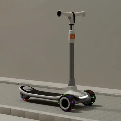 اسکوتر کودک تاشو نشیمن دار رنگ مشکی کد P/ZG612/A
