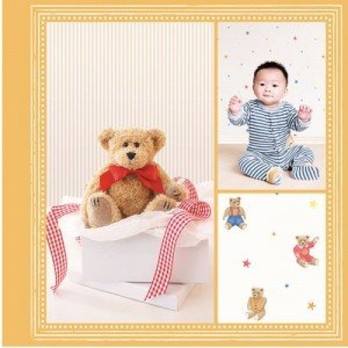 کاغذ دیواری انگلیسی اتاق کودک - تاینی تاتز G45138 tiny tots