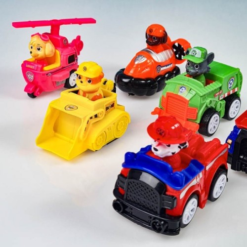 فیگور 6 عددی سگهای نگهبان پاوپاترول paw patrol با ماشین مدل P/G6/A