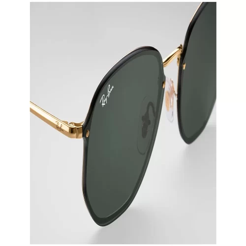 عینک آفتابی RayBan 3579N Blaze Hexagonal Flat Lens Green Classic - Image 7