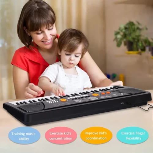اسباب بازی ارگ میکروفون دار بیگ فان رنگ مشکی کد BF730A2