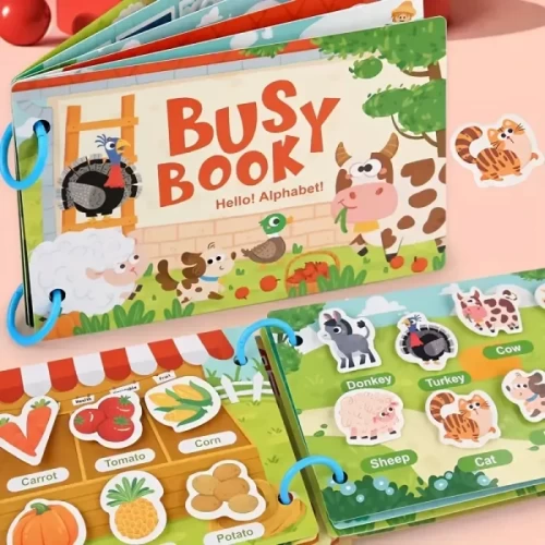 کتاب مونته سوری پازلی busy book مدل مزرعه کد 6508635