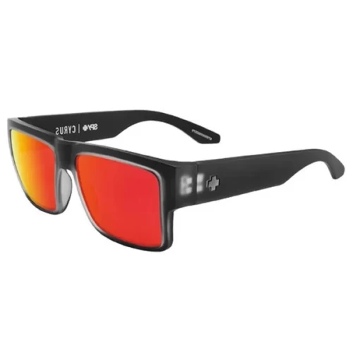 عینک آفتابی اسپای SPY Cyrus Matte Black Ice - HD Plus Gray Green Polar with Red Spectra Mirro - Image 2