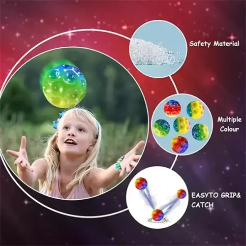 توپ شیطونک ضد جاذبه مدل رنگین کمانی کد 7113336