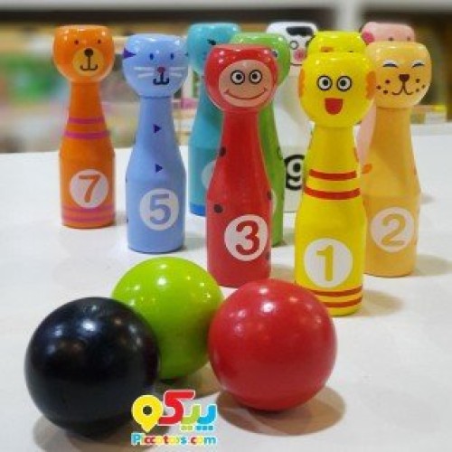 بولینگ چوبی حیوانات مدل 6869