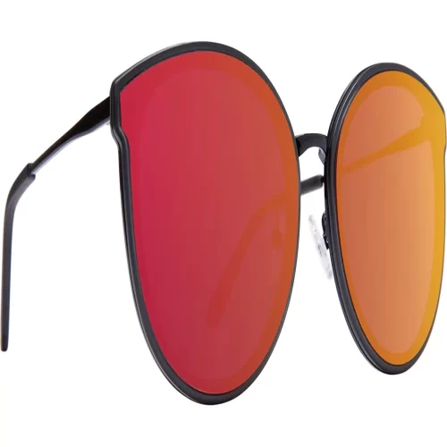 عینک آفتابی اسپای SPY Colada Matte Trans Gray Gloss Black - Rose with Burgundy Flash Mirror - Image 3