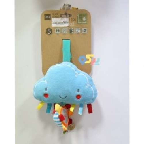 خرید آویز تخت موزیکال نوزاد و کودک طرح ابر خندان Fluffy Cloud Musical Pull Toy little bird 3064