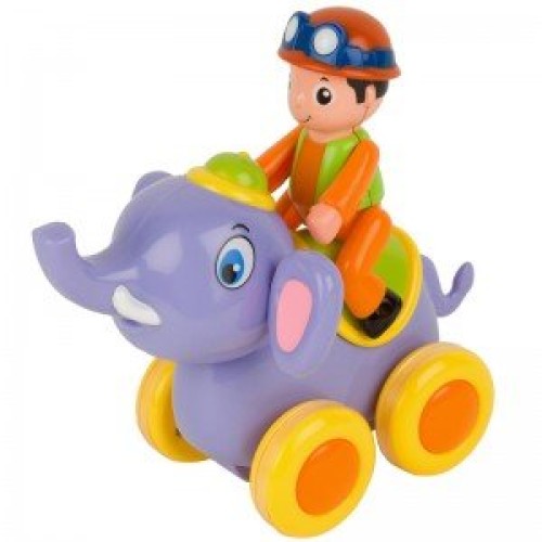 فیل بنفش با آدمک huile toys بهترین هدیه برای کودکان