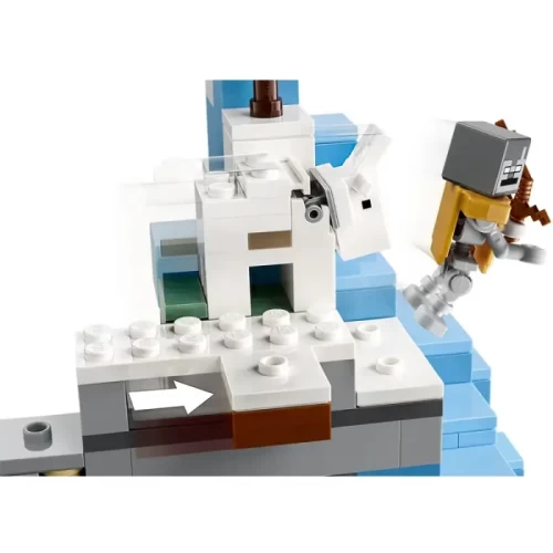 لگو ماینکرافت 304 قطعه مدل Mincraft The Frozen Peaks کد 21243