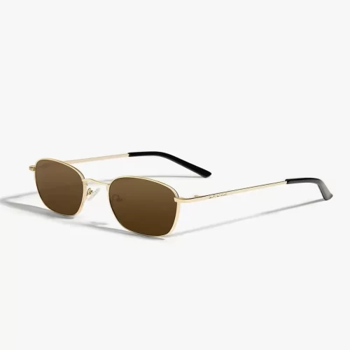 عینک آفتابی دی فرانکلین مدل D.franklin Classic Square / Gold - Brown - Image 3
