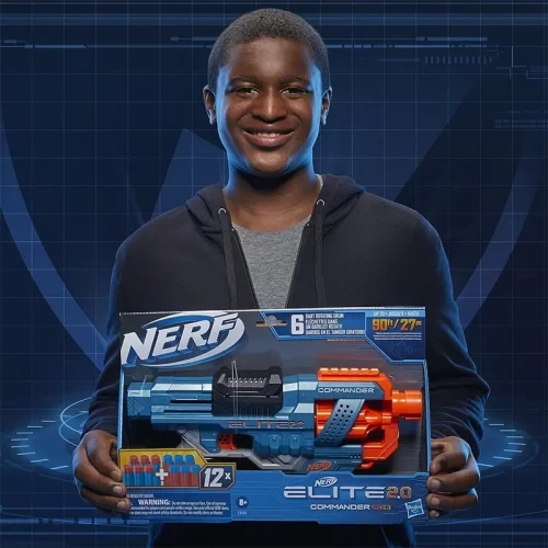تفنگ اسباب بازی کودک دو عددی نرف مدل NERF ELITE COMMANDER