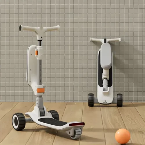 اسکوتر کودک تاشو نشیمن دار رنگ مشکی کد P/ZG612/A