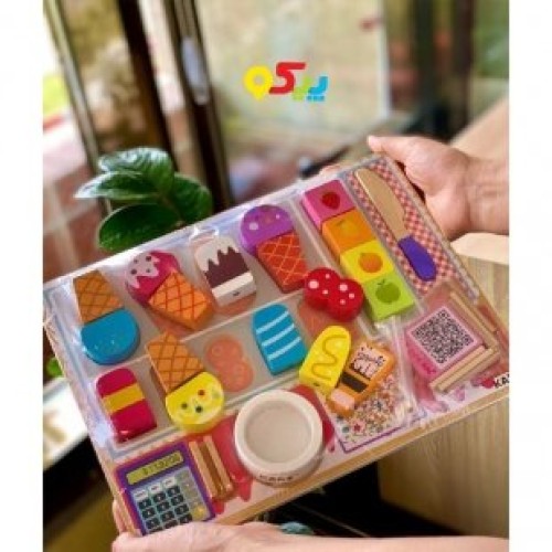 اسباب بازی بستنی فروشی چوبی کودک مدل 1233
