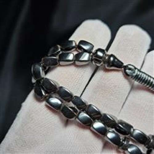 فروش تسبیح 33 دانه سنگ حدید معدنی کد