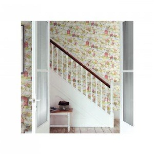 کاغذ دیواری انگلیسی اتاق کودک - تاینی تاتز G45132 tiny tots