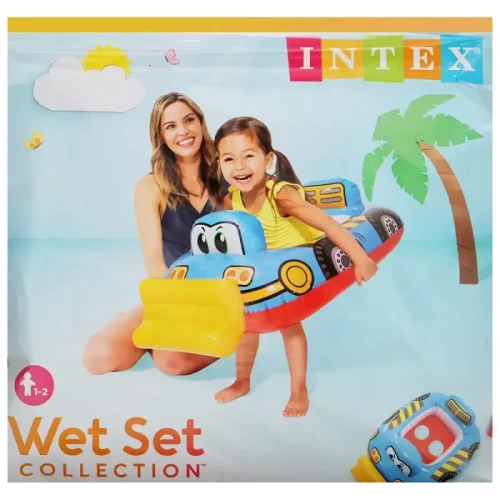 شناور شورتی کودک اینتکس intex مدل بلدوزر آبی کد P/59586/A
