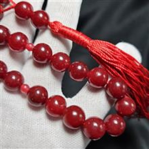 خرید تسبیح 33 دانه سنگ جید معدنی کد وردسا