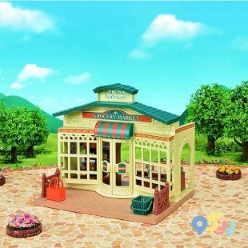 خانه عروسک شهری با چراغ سیلوانیان فامیلیز 2752 sylvanian families