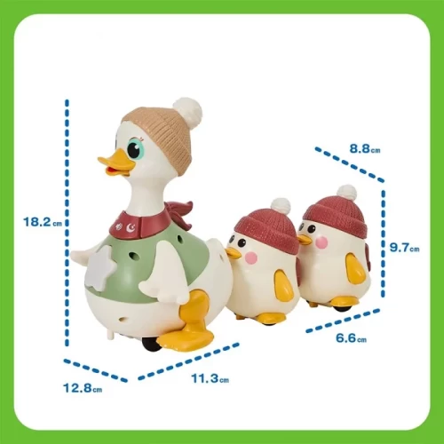 اردک و جوجه موزیکال هولی تویز سنسور دار هولی تویز Huile Toys کد HE9987
