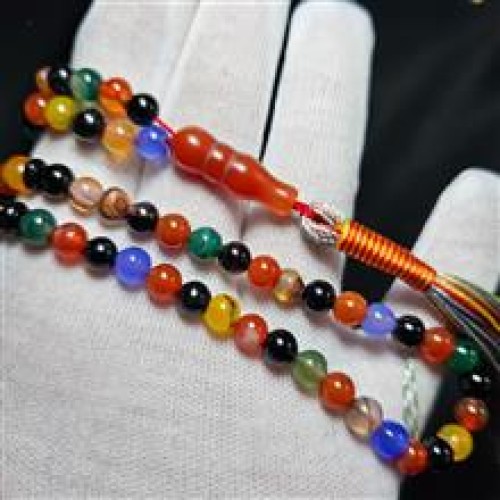 خرید تسبیح 101 دانه ام البنین عقیق معدنی وردسا