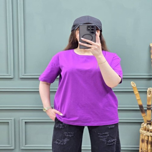 تیشرت زنانه ساده رنگ بندی